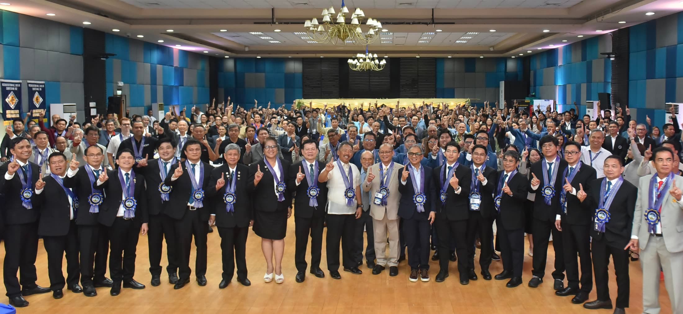 Delegates and officers of the 12th Metro Manila Regional Conference celebrating together