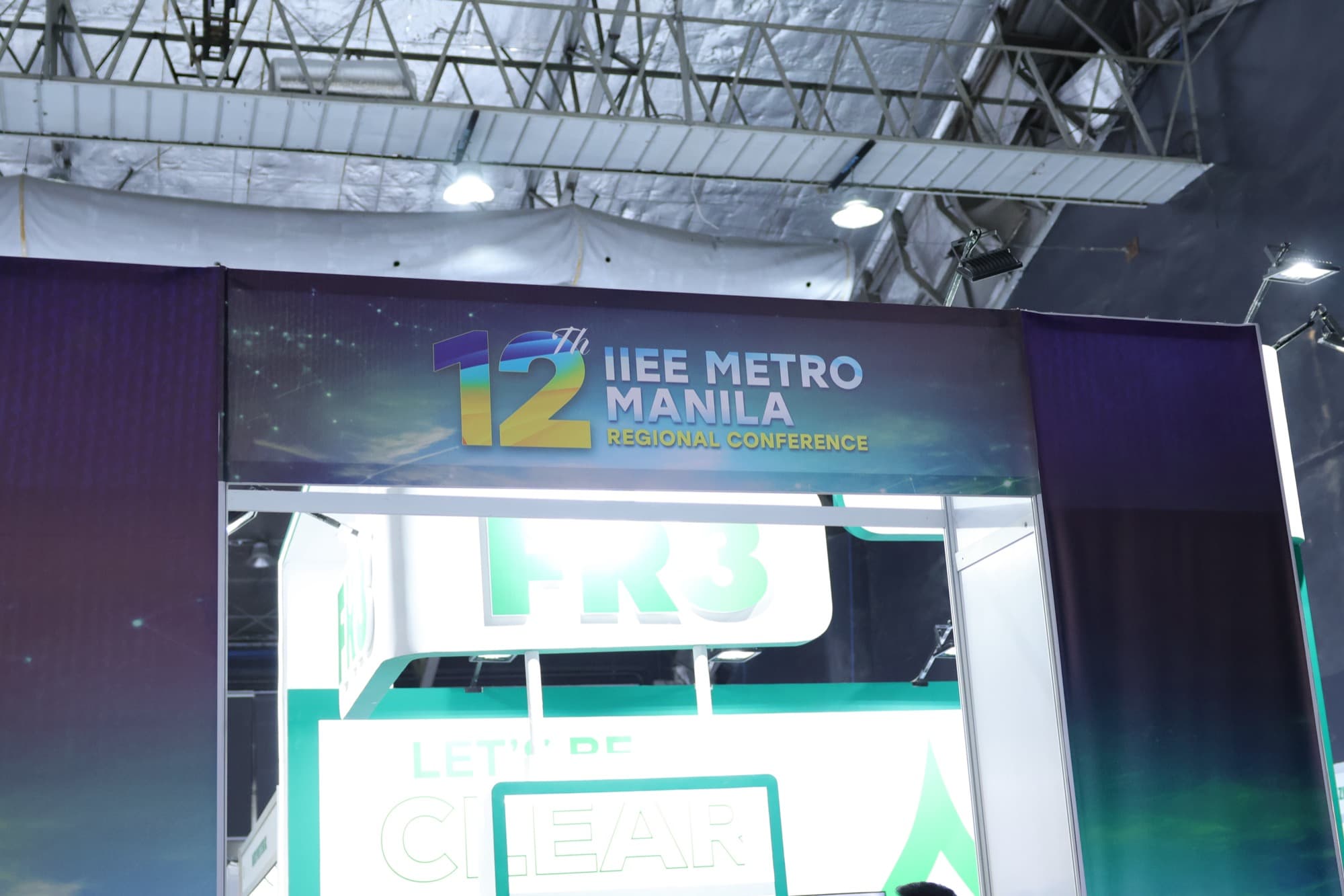 12th IIEE Metro Manila Regional Conference entrance archway signage